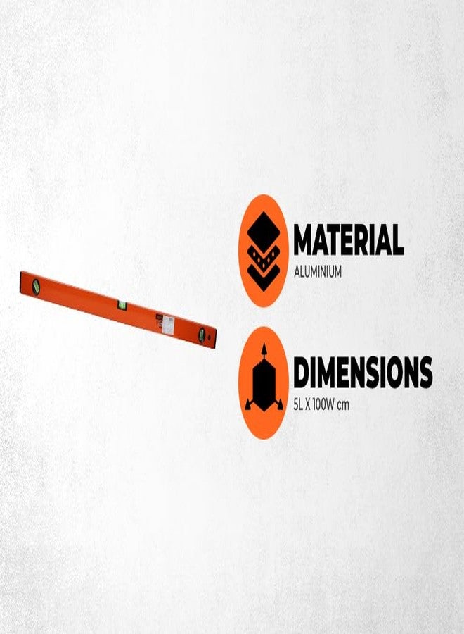BLACK+DECKER BDHT43190 Aluminium Box Beam Level 100cm (Orange) - Image 2